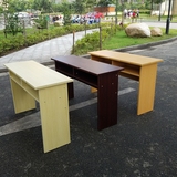 厂家直销木质学生课桌培训桌椅双人位1.2米条桌三人位1.8米培训