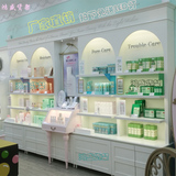 化妆品展示柜美容院用品货柜欧式化妆品货架面膜柜韩式护肤品展柜
