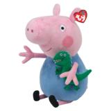 英国代购Peppa pig粉红猪小妹 佩佩猪乔治 恐龙 毛绒公仔玩具