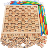 儿童数学算术 数数字棒启蒙早教教具加减算数益智力玩具3-4-5-6岁