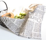 创意英文报纸桌布字母餐巾餐垫盖布茶巾隔热垫复古拍摄道具