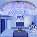 LED吸顶灯 吊灯客厅灯具大气现代简约圆形卧室餐厅婚房温馨水晶灯