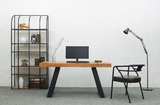 简约现代实木书桌电脑桌台式笔记本桌椅组合办公桌会议桌洽谈桌