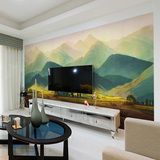 西诺欧式壁纸 客厅装饰书房风景油画风大型壁画墙纸 大卫巨人山