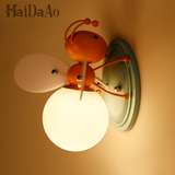 个性男孩女孩卧室LED动物壁灯具现代儿童房装饰性卡通壁灯小夜灯