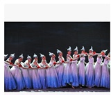 新款蒙古民族舞台舞蹈服装大摆裙古典舞女广场舞成人演出服向天歌