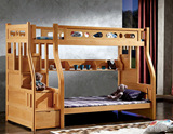 高低床子母床儿童双层床上下铺环保储物床1.2/1.5米现代中式床01#