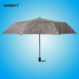 Cochons防晒小黑伞户外便携遮阳伞防紫外线个性黑胶折叠太阳伞女