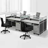 森森办公家具现代简约 三人组合办公桌 屏风 隔断工作位职员办公