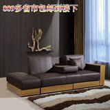 皮艺沙发床多功能可折叠客厅沙发床小户型可储物组合沙发双人沙发