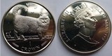 马恩岛 1998年 世界名猫系列 伯曼猫 1克朗 纪念硬币