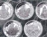 马恩岛1996年 亚瑟王的传说 克朗型 五枚一套 纪念硬币
