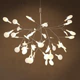 现代简约客厅餐厅萤火虫吊灯 北欧创意艺术叶子设计师吧台吊灯具