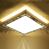 世雅 新款LED吸顶灯长方形客厅灯具大气卧室书房灯温馨简约餐厅灯