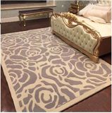 时尚简约格子宜家地毯客厅茶几沙发卧室床边手工腈纶地毯满铺定制