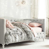 现货美式沙发床 欧式复古布艺儿童床 地中海法式时尚拉扣宜家家具