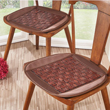 椅子垫夏季夏天椅子坐垫餐椅垫凉垫麻将垫棕色浅咖啡色防滑竹片垫