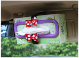 汽车纸巾盒架可爱车用遮阳板挂式抽纸盒支架车载椅背餐巾纸盒收纳