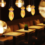 漫咖啡彩色晶体珠子吊灯波西米亚东南亚风格灯饰灯具卡座餐台个性