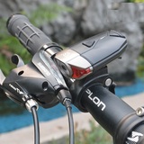 HJ-039山地车自行车灯 USB充电自行车前灯 双用头盔灯 超亮照明灯