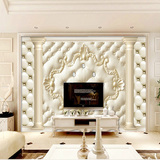 3D立体欧式罗马柱软包壁纸 客厅沙发电视背景墙纸卧室KTV包厢壁画