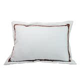 欧式中式简约现代白色长枕软装样板房别墅沙发床上靠垫靠包枕头