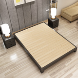包邮北欧宜家实木床加宽实木榻榻米床日式双人床简约床架1.5米1.8
