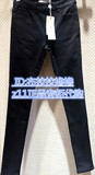 Z11专柜正品女装代购2016年秋冬显瘦黑色牛仔长裤Z15DN466原价379