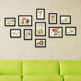 创意组合相框墙植物花卉相片墙现代照片墙客厅卧室餐厅挂墙装饰画