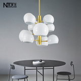 后现代简约客厅吊灯创意个性北欧设计师铁艺灯饰时尚书房餐厅灯具