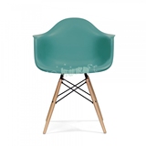 伊姆斯北欧风格时尚简约休闲DAW  Chair实木固定扶手椅电脑椅餐椅