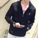 夏季外套男韩版潮学生青年帅气长袖运动夹克男薄款外穿褂子男外套