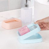 浴室沥水双层肥皂盒 创意塑料旅行香皂盒手工皂托卫生间放肥皂架