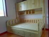 实木衣柜床1.2米松木床1.5米多功能储物床家具厂家定做