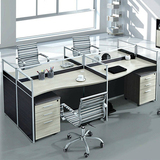 苏州办公家具4人位职员桌椅员工桌 公司办公桌组合屏风工位卡座
