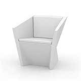 FAZ Armchair vondom玻璃钢菱形创意休闲椅户外商务洽谈椅
