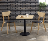 北欧宜家风格调餐椅靠背椅凳咖啡休闲椅实木诺米拉PU坐面书桌椅