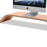 笔记本支架苹果台式电脑底座显示器垫高收纳台苹果一体机imac木架