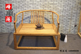 老榆木免漆禅椅新中式禅意家具圈椅太师椅简约实木沙发椅打坐椅