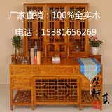 中式仿古家具 实木榆木 明清古典1.6米办公桌电脑桌雕花学生书桌