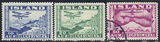 冰岛1934\航空邮票新旧3枚\新无贴\20a组外品CV$70 !MNH/VFU