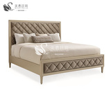 美式全实木床新古典后现代双人床简欧床样板房婚床高端家具定制