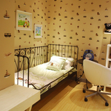 铁艺床白色公主床 欧1.21.51.8 单人双人床 小户型单身公寓儿童床