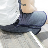 原创设计 夏季日系韩版针织条纹运动短裤男 跑步健身潮流纯棉短裤