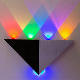 新款三角形彩色LED壁灯4W5W会所酒吧KTV过道走廊背景墙灯壁灯
