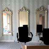 2016年新款欧式高档发廊镜 美发镜台 美容化妆镜台 理发镜 浴室镜