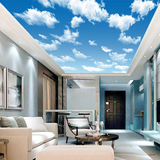 帝宜佳蓝天白云卧室客厅天花板吊顶棚壁纸酒店餐厅3d大型壁画欧式