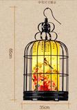 创意中式吊灯铁艺鸟笼灯具古典餐厅灯仿古羊皮工程灯饰