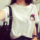 韩版女装春夏新款大码印花樱桃小丸子可爱时尚短袖女T恤学生体恤