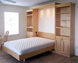 全实木隐形床壁床，创意型整套专业定制多功能翻板床壁柜床折叠床